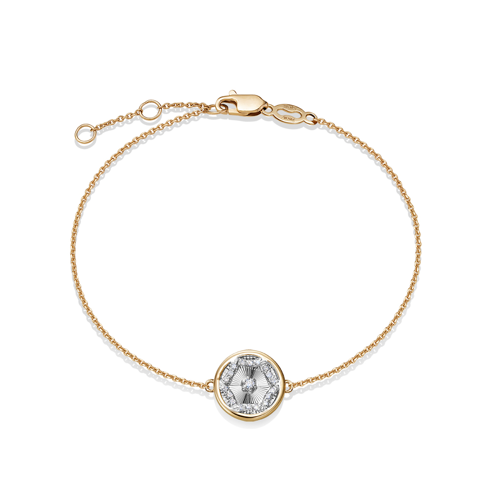 Браслет из золота с камнем Бриллиант фото, цены