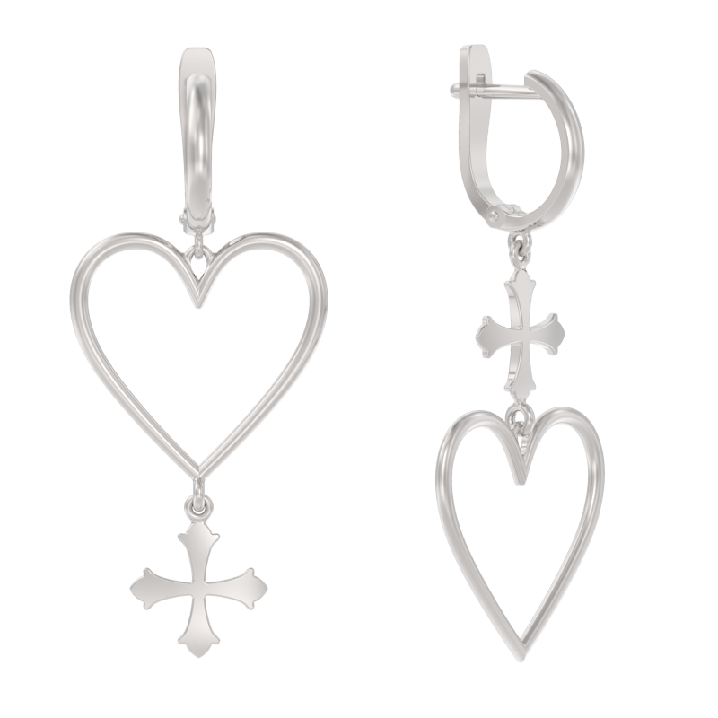 Серьги из серебра фото, цены