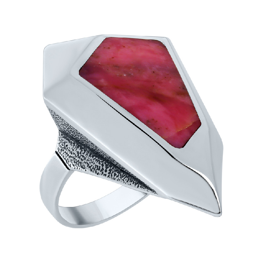 Кольцо из серебра с камнем Нефрит фото, цены