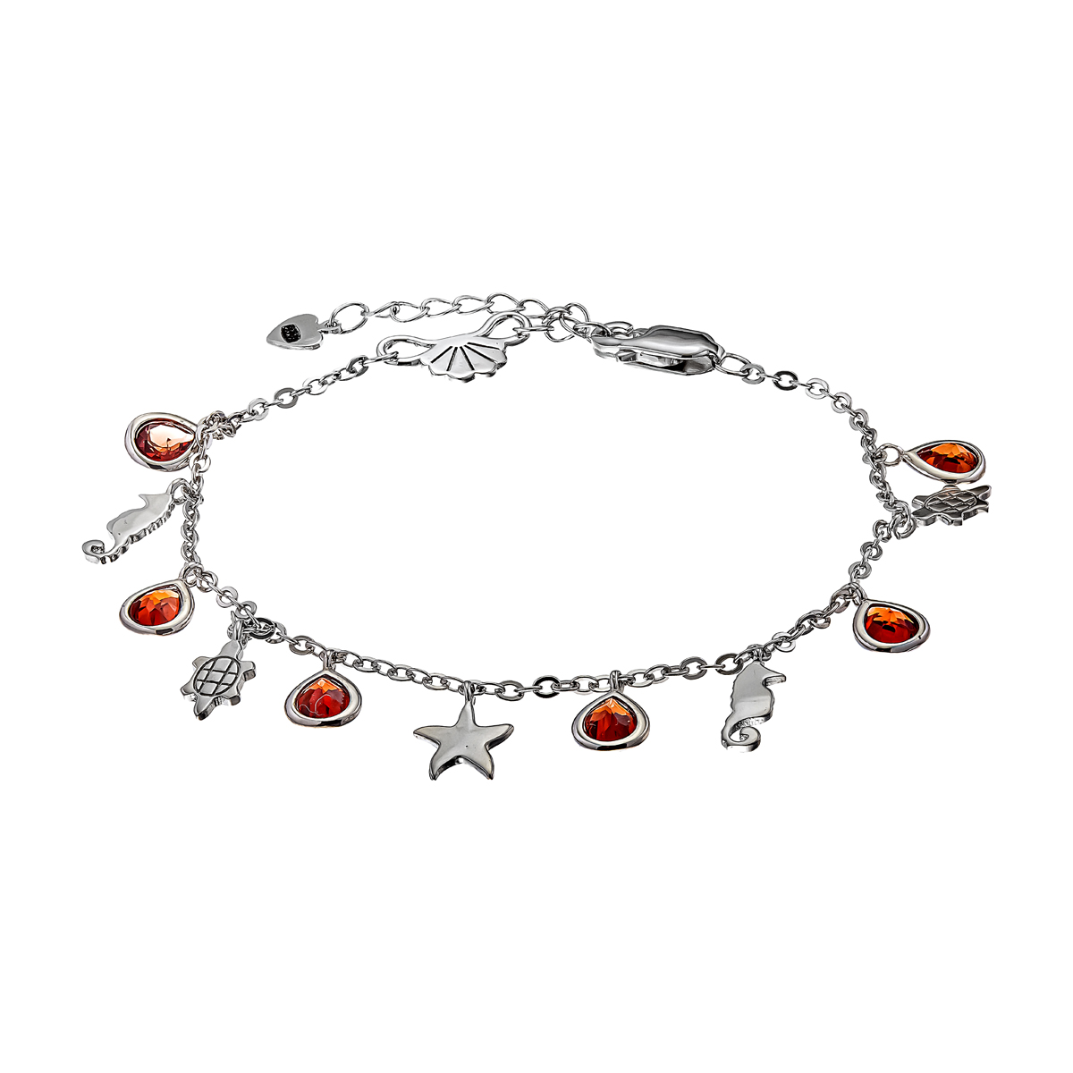 Браслет из серебра с камнем Цитрин фото, цены