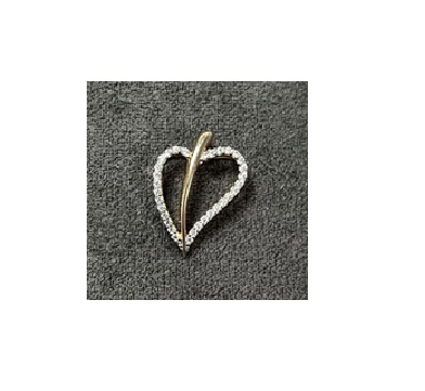 Подвеска из золота с камнем Куб цирконий фото, цены