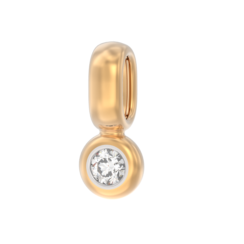 Подвеска из золота с камнем Бриллиант фото, цены