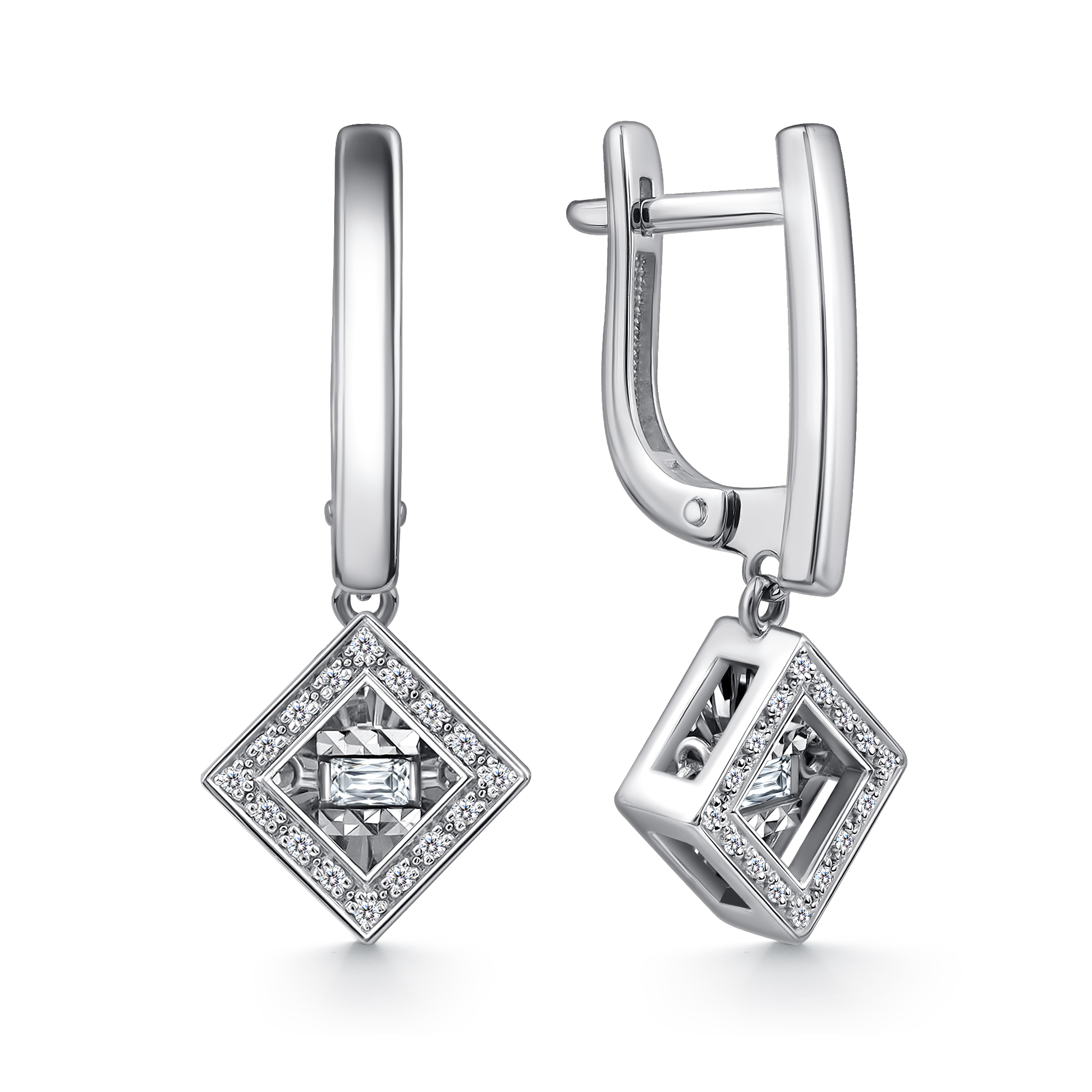 Серьги из золота с камнем Бриллиант,  фото, цены