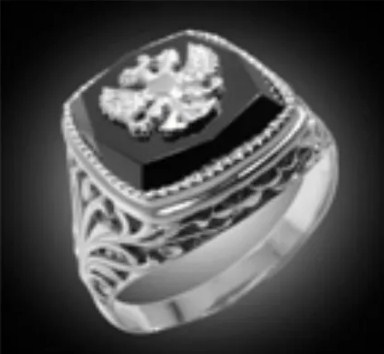 Печатка из серебра с камнем Фианит фото, цены