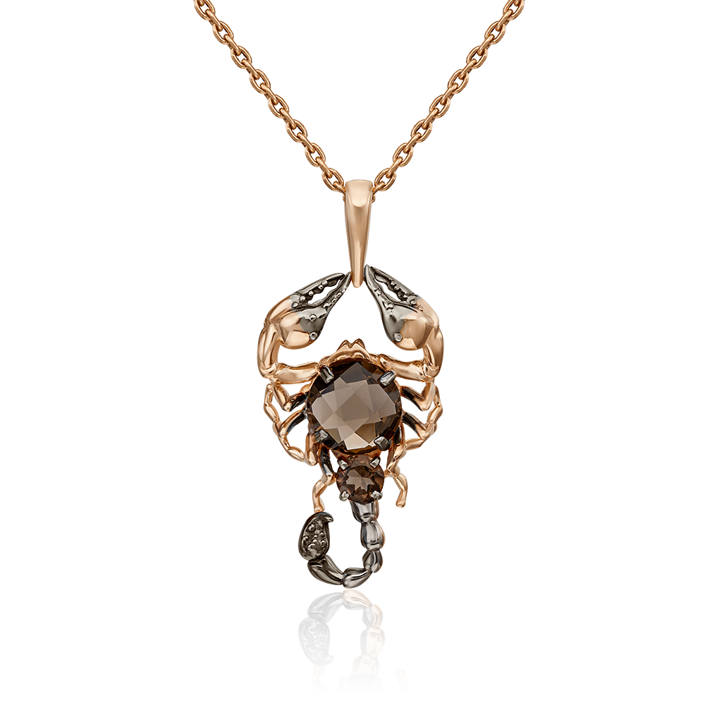 Подвеска из золота с камнем Кварц фото, цены