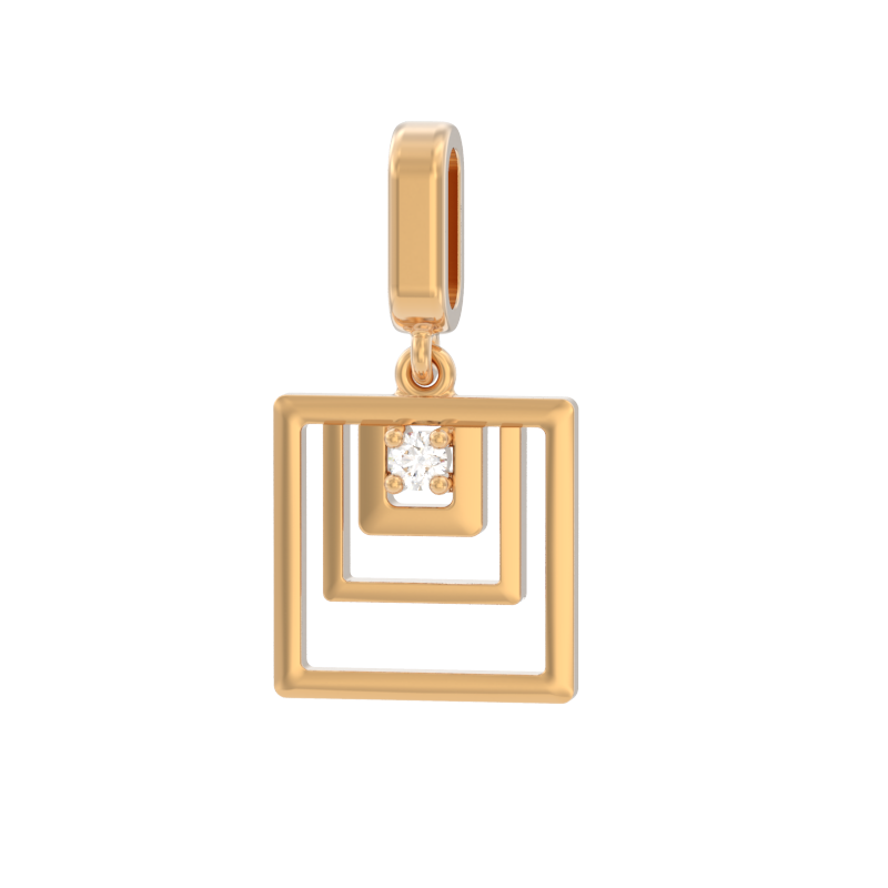 Подвеска из золота с камнем Фианит фото, цены