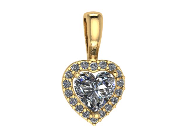 Подвеска из золота с камнем Фианит фото, цены