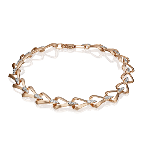 Браслет из золота с камнем Фианит фото, цены