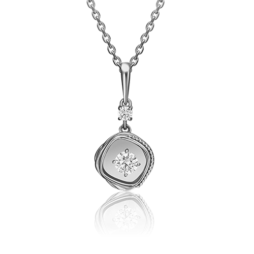 Подвеска из золота с камнем Фианит фото, цены