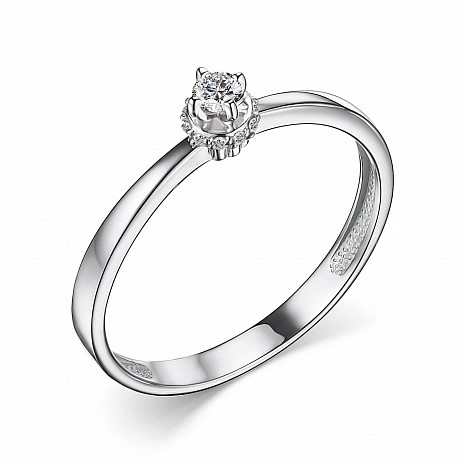 Кольцо из золота с камнем Бриллиант фото, цены