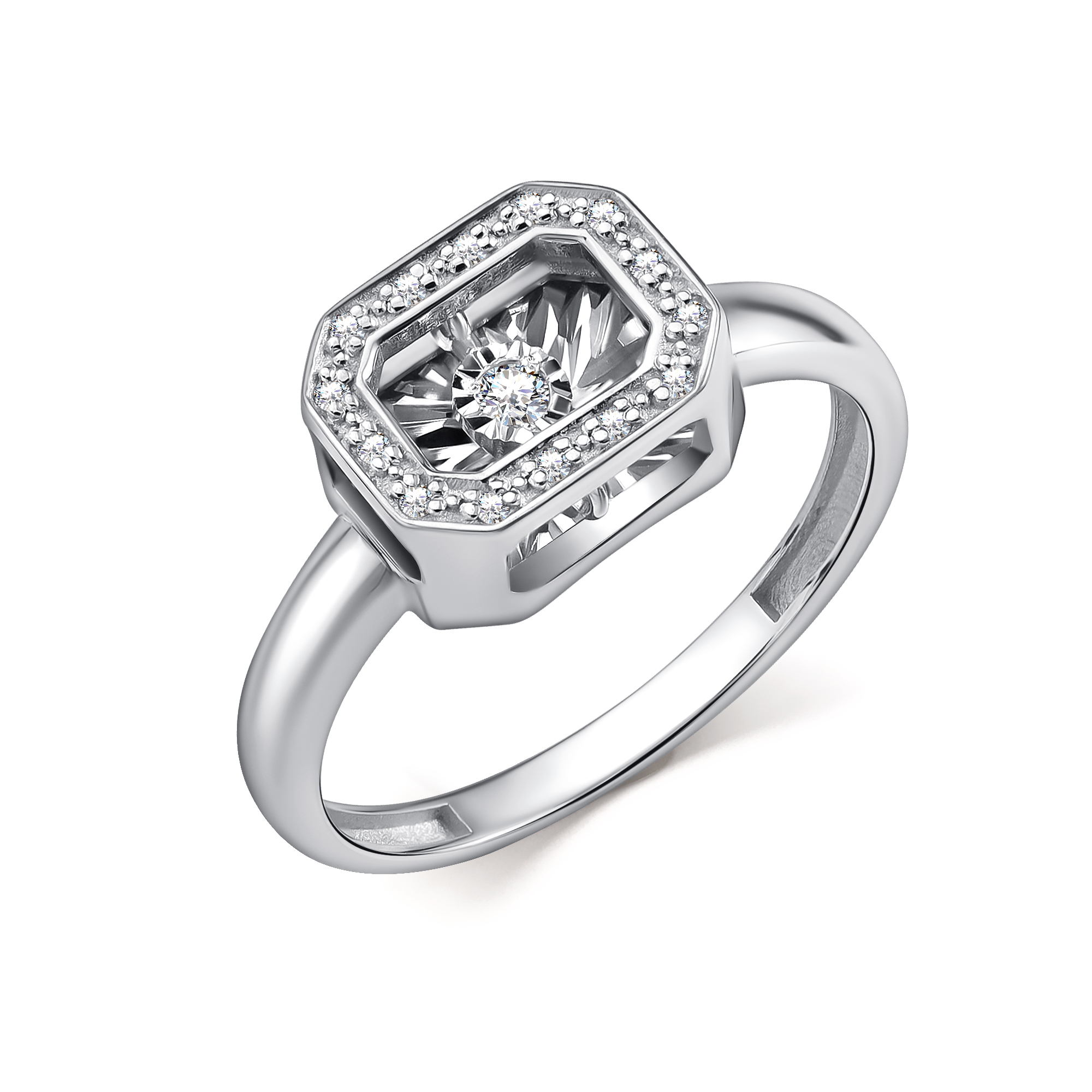 Кольцо из золота с камнем Бриллиант,  фото, цены