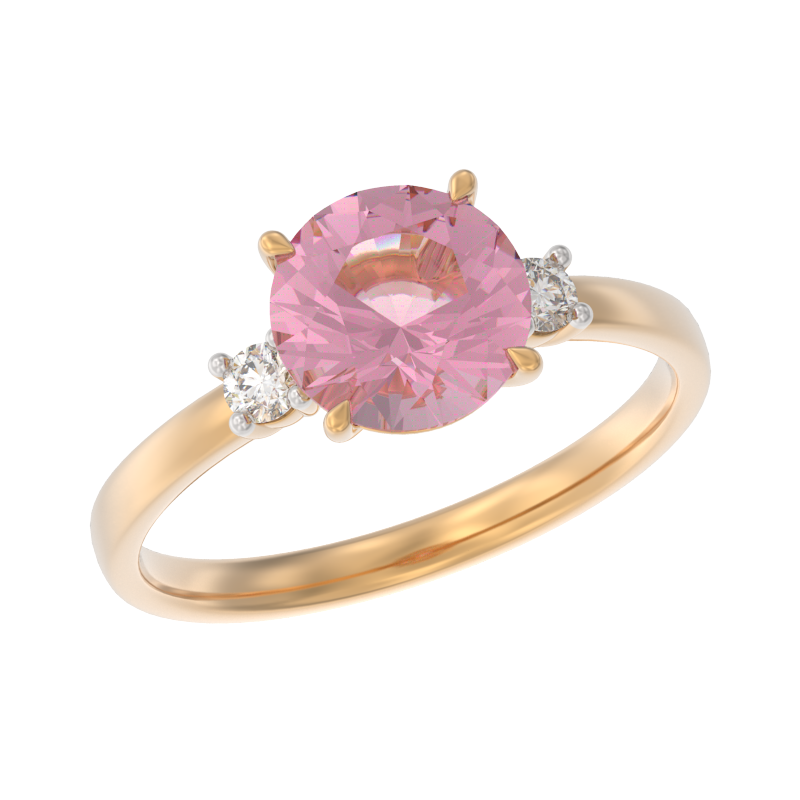 Кольцо из золота с камнем Топаз, Фианит фото, цены