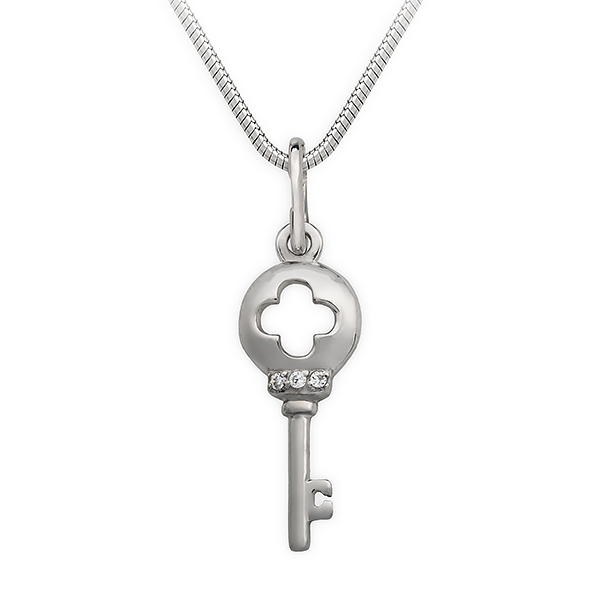 Подвеска из серебра с камнем Фианит фото, цены