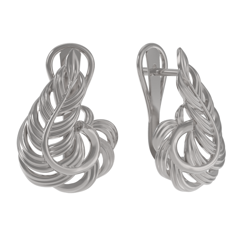 Серьги из серебра фото, цены