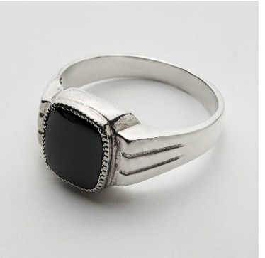 Печатка из серебра с камнем Агат фото, цены