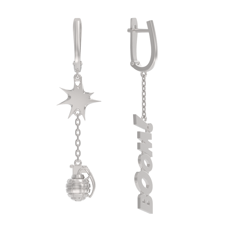 Серьги из серебра фото, цены