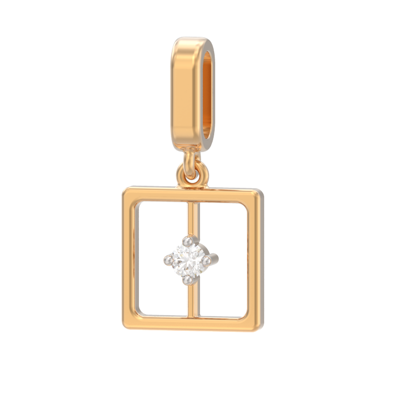 Подвеска из золота с камнем Фианит фото, цены