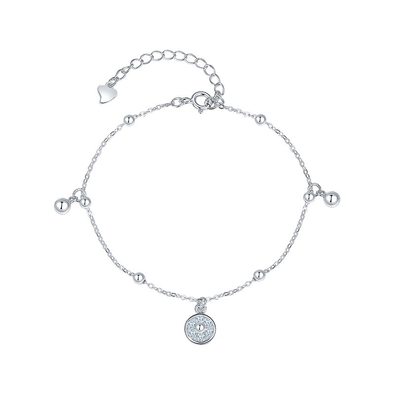 Браслет из серебра с камнем Куб цирконий фото, цены