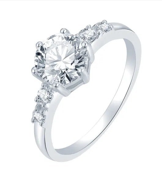 Кольцо из серебра с камнем Циркон фото, цены