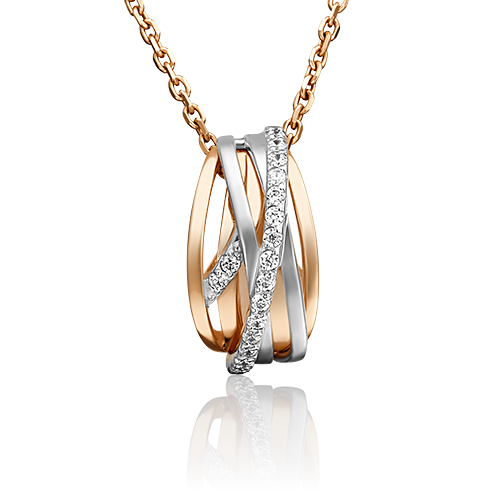 Подвеска из золота с камнем Фианит фото, цены