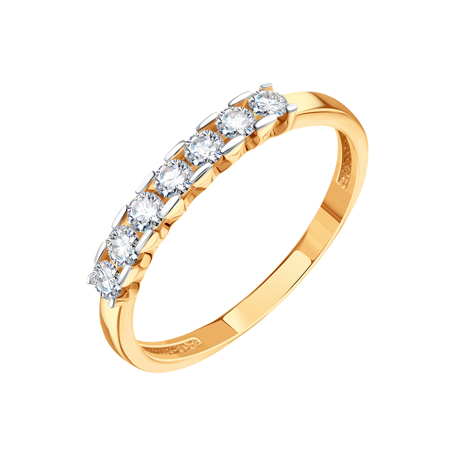 Кольцо из золота с камнем Бриллиант фото, цены