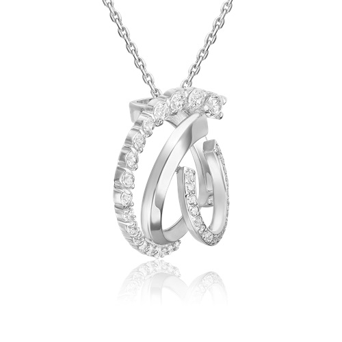 Подвеска из серебра с камнем Фианит фото, цены