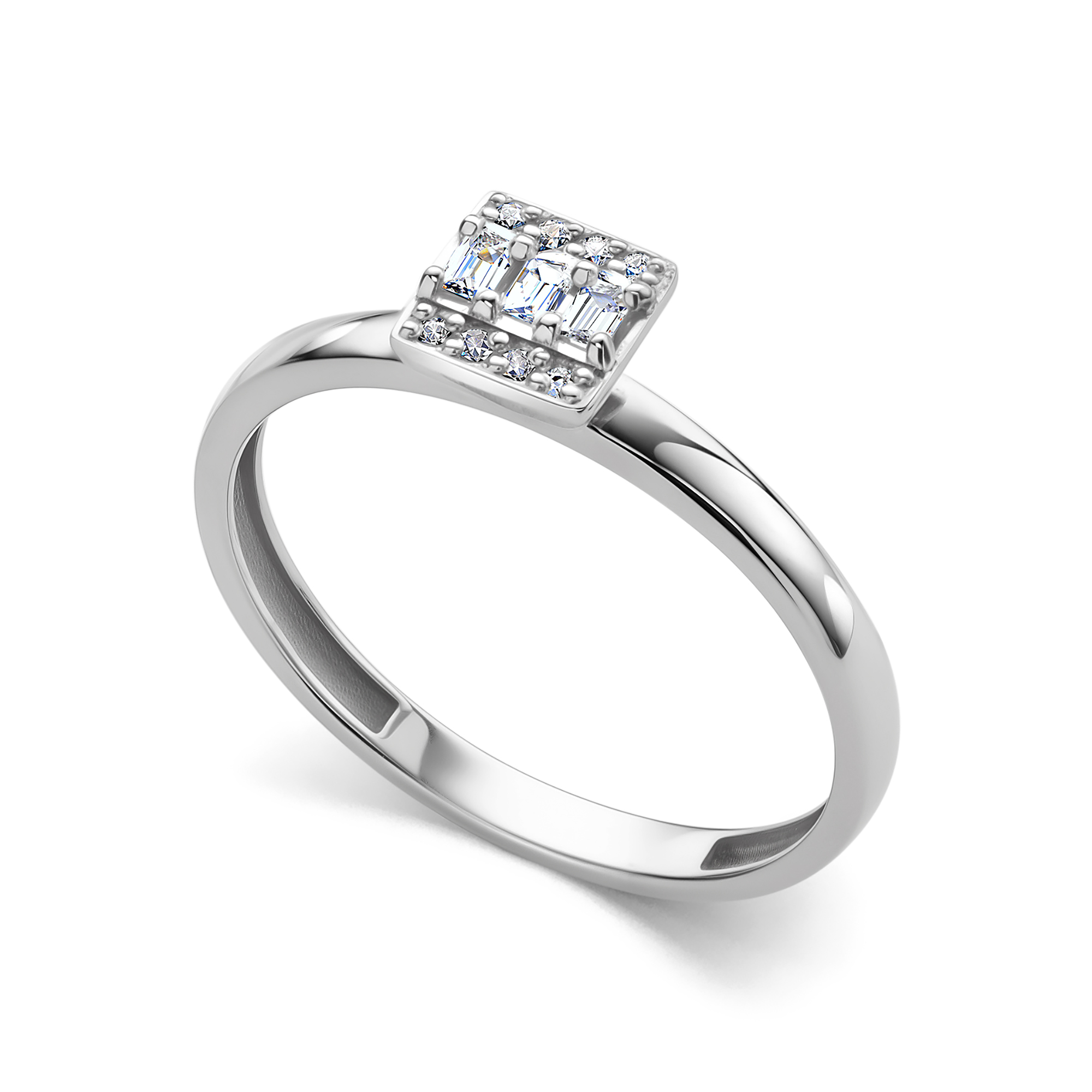 Кольцо из золота с камнем Бриллиант фото, цены