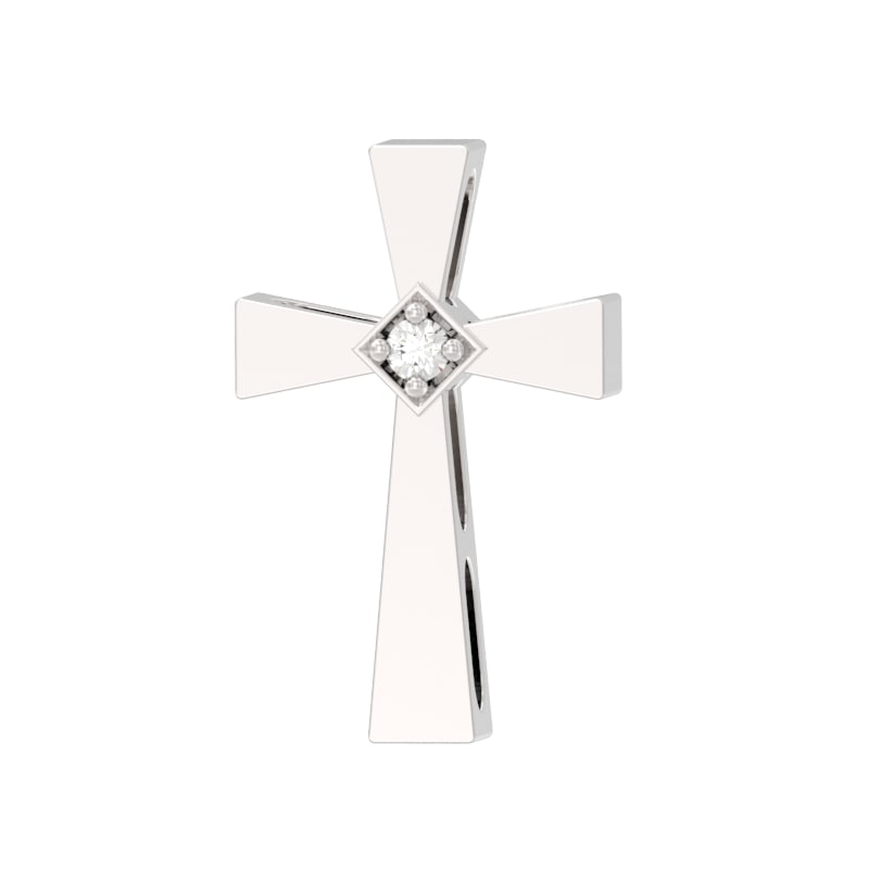 Подвеска из серебра с камнем Фианит фото, цены