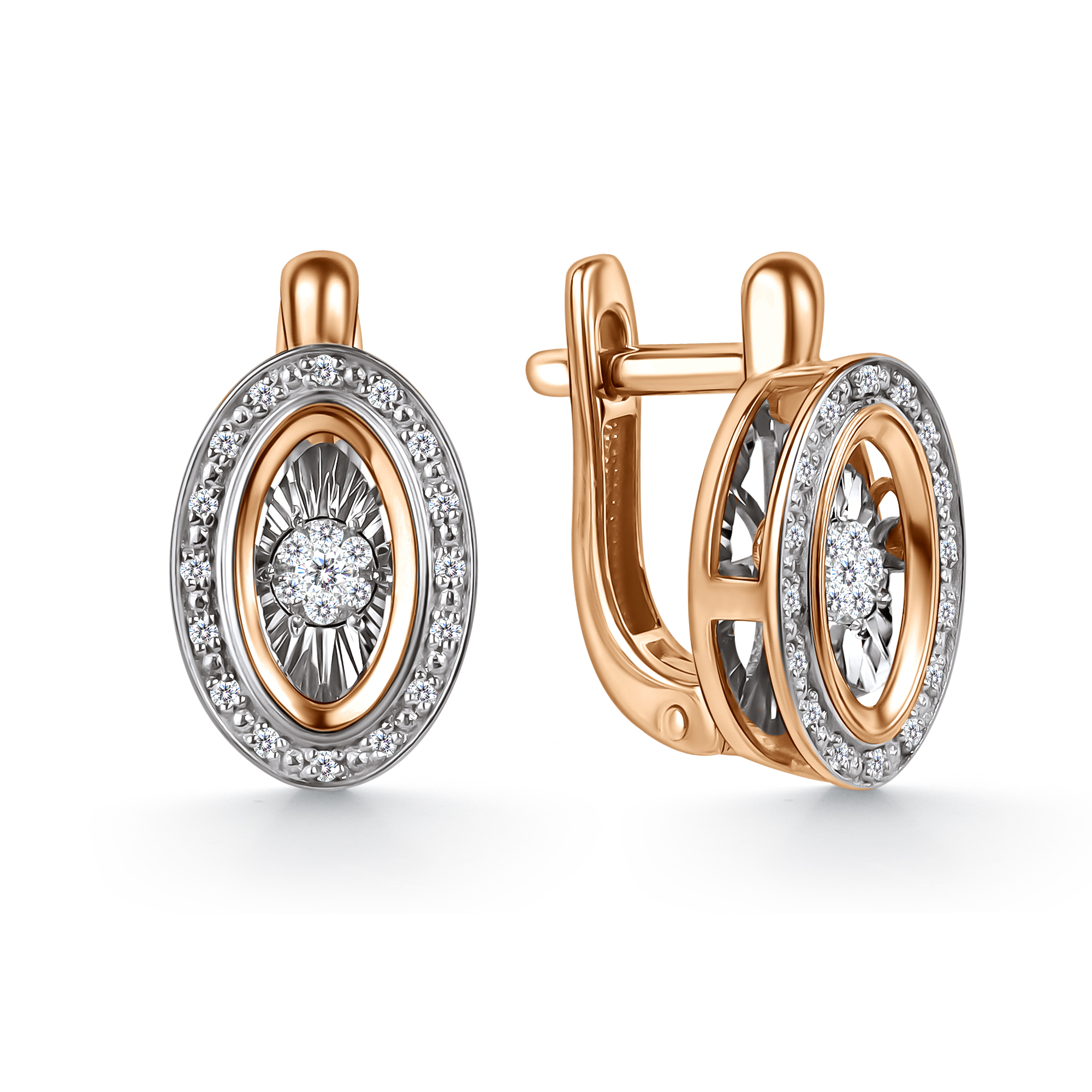 Серьги из золота с камнем Бриллиант,  фото, цены