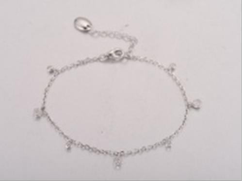 Браслет из серебра с камнем Фианит фото, цены