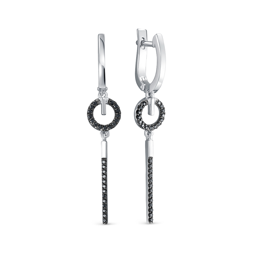 Серьги из золота с камнем Бриллиант фото, цены