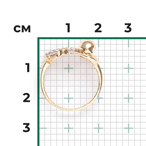 Кольцо из золота с камнем Топаз фото, цены