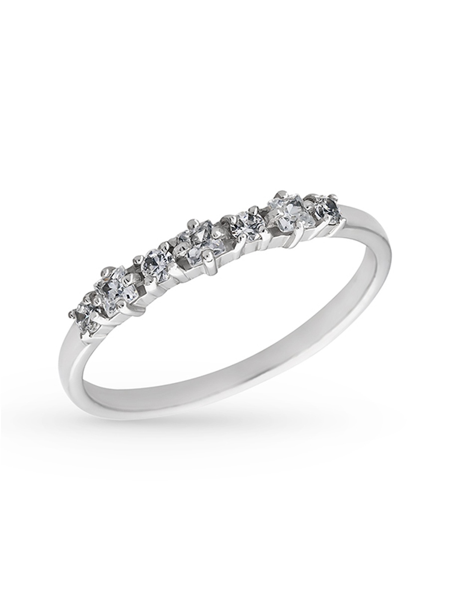 Кольцо из серебра с камнем Фианит фото, цены