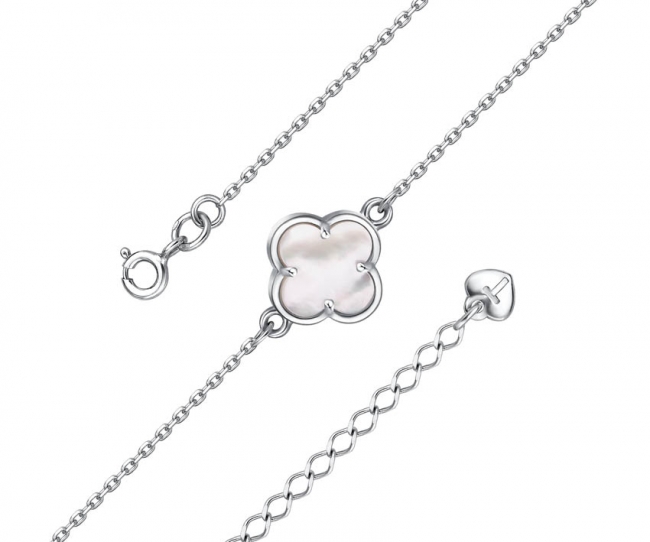 Браслет из серебра с камнем Перламутр фото, цены