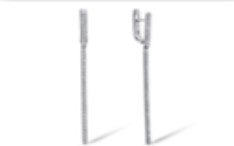 Серьги из серебра с камнем Фианит фото, цены