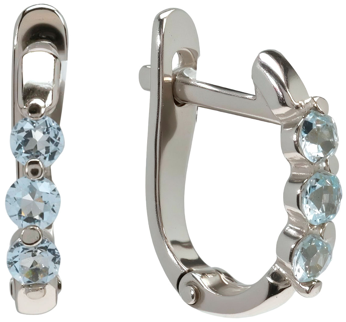 Серьги из серебра с камнем Гранат фото, цены