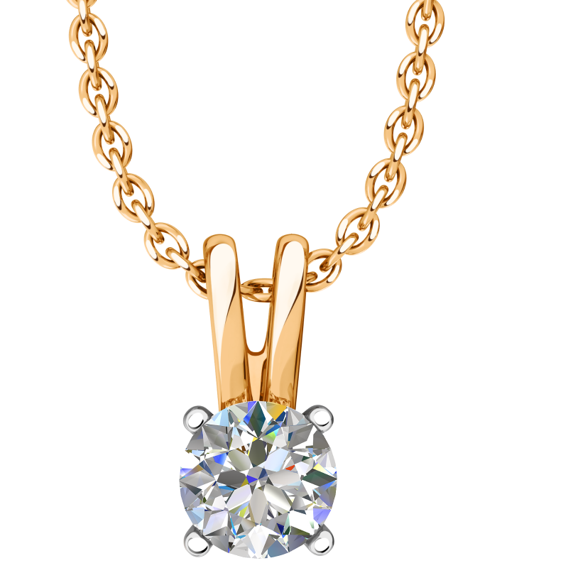 Подвеска из золота с камнем Фианит фото, цены