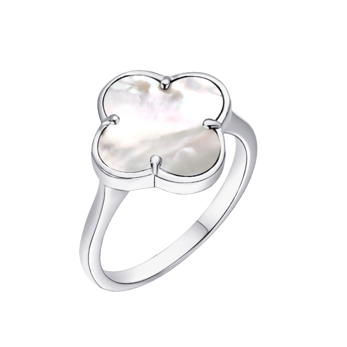 Кольцо из серебра с камнем Перламутр фото, цены