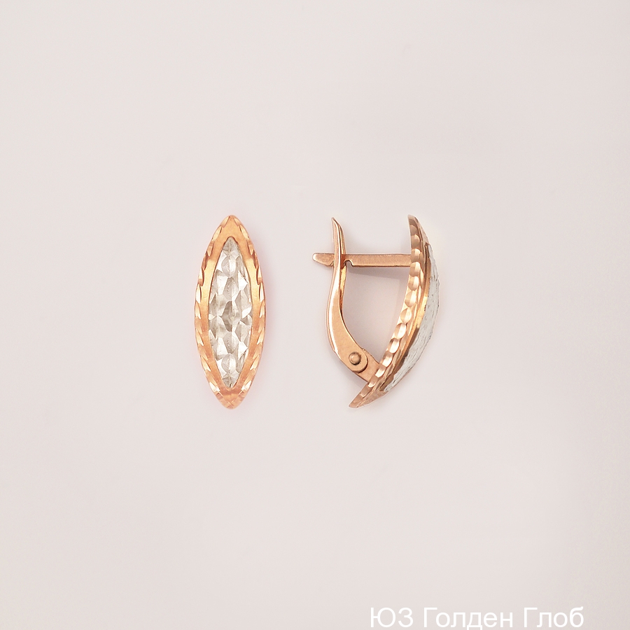 Серьги из золота с камнем  фото, цены