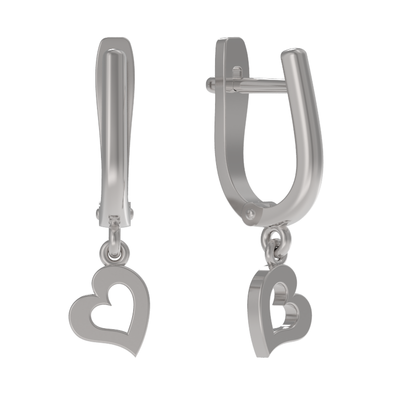 Серьги из серебра без вставок фото, цены