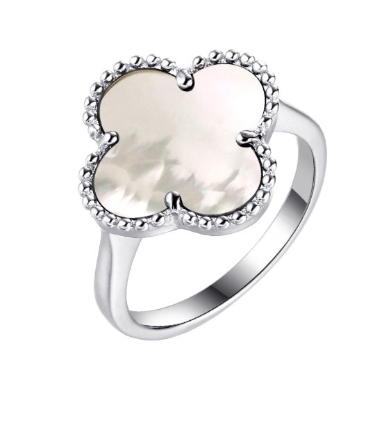 Кольцо из серебра с камнем Перламутр фото, цены