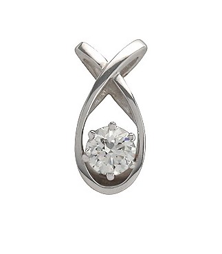 Подвеска из золота с камнем Бриллиант фото, цены