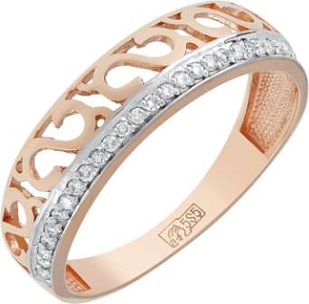 Кольцо из золота с камнем Бриллиант фото, цены