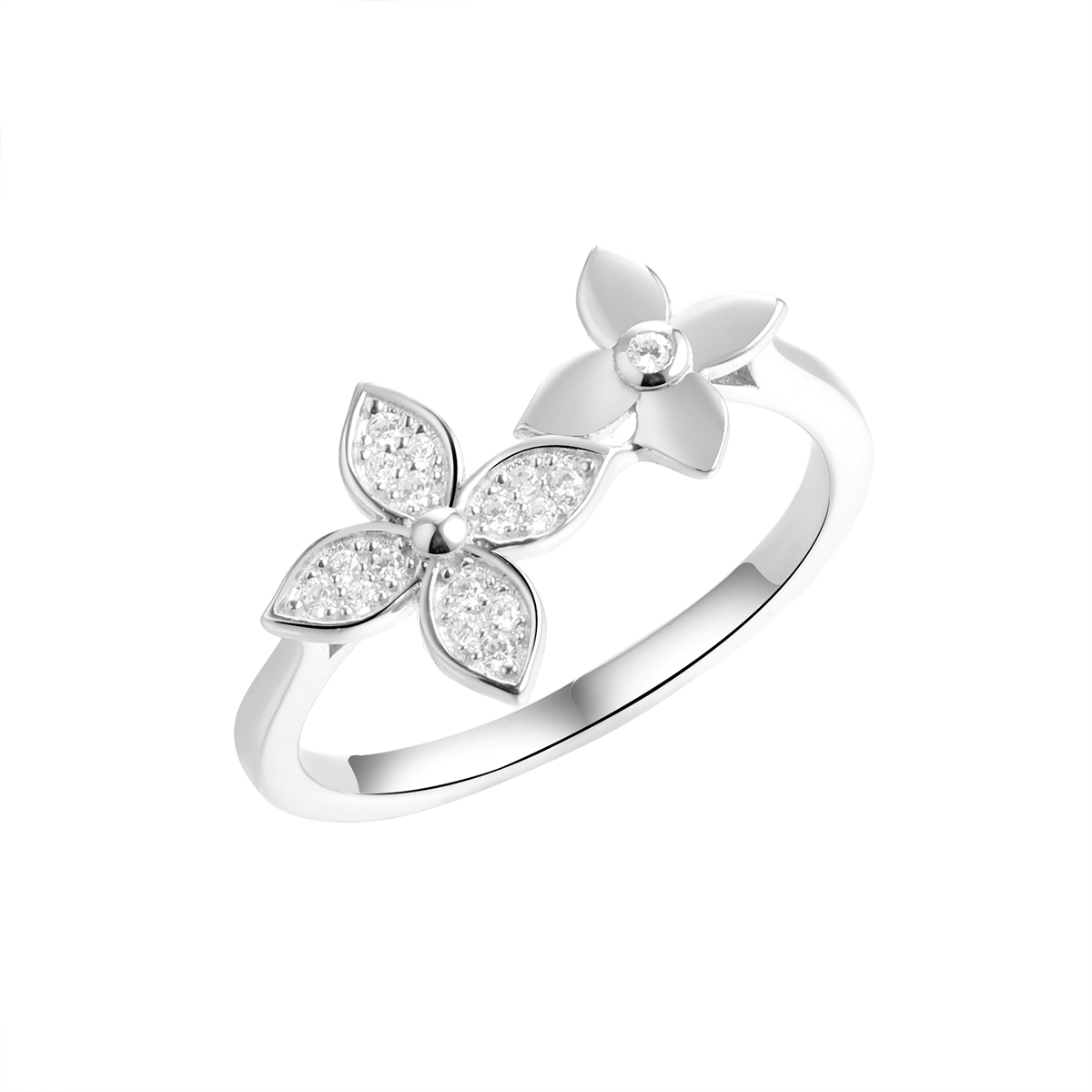 Кольцо из серебра с камнем Фианит фото, цены