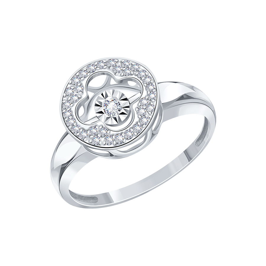 Кольцо из золота с камнем Бриллиант,  фото, цены