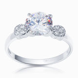 Кольцо из серебра с камнем Фианит фото, цены