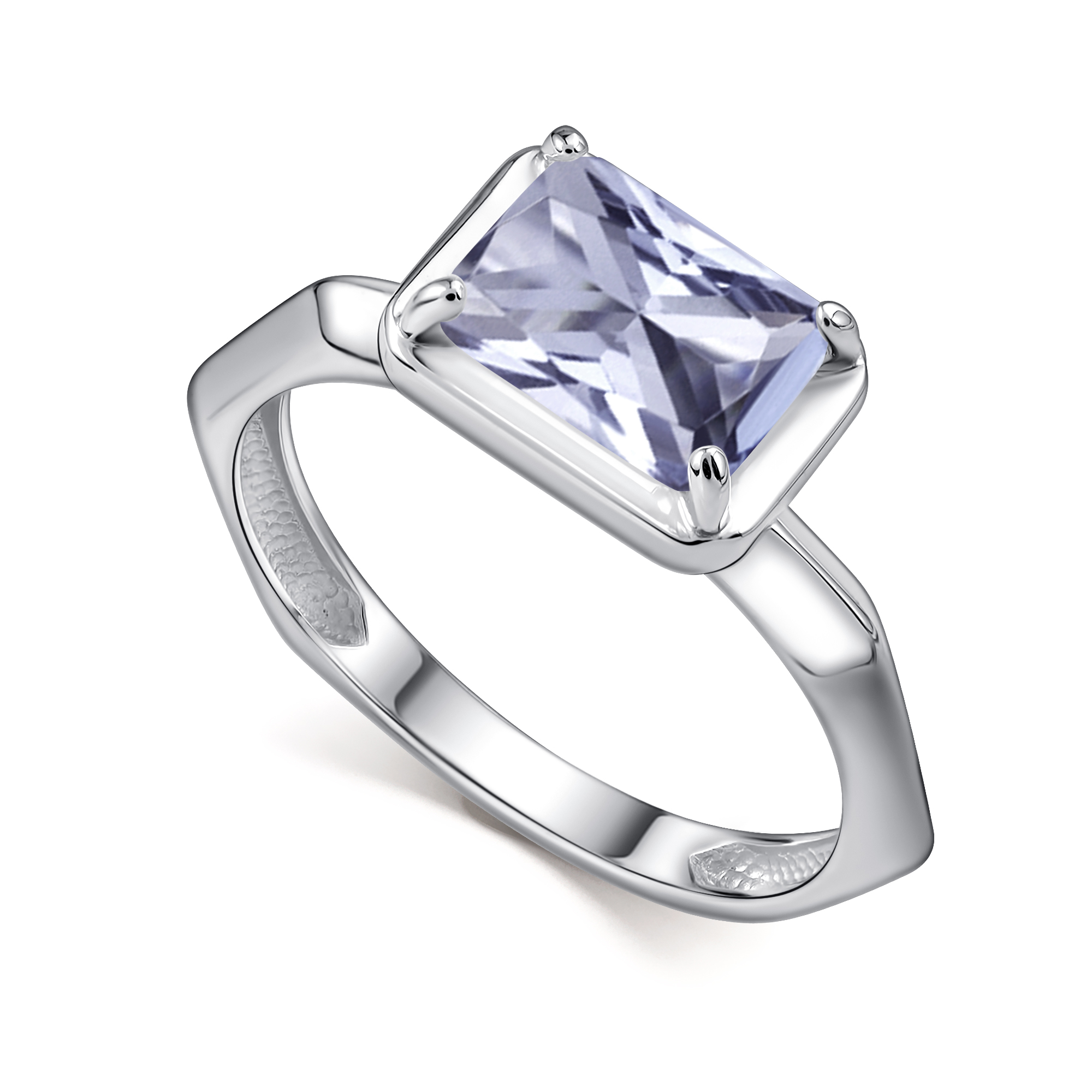 Кольцо из серебра с камнем Кристалл фото, цены