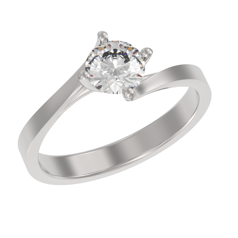 Кольцо из серебра с камнем Фианит фото, цены