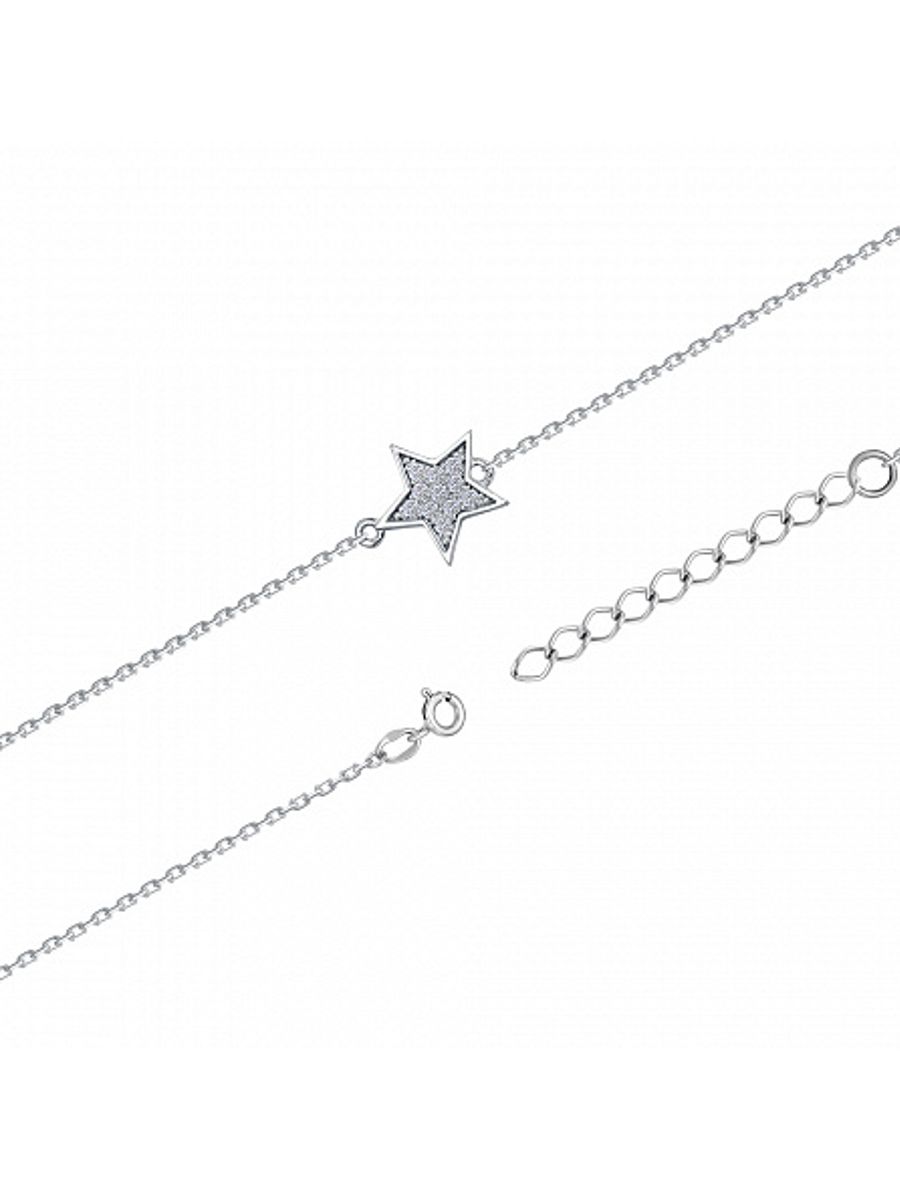 Браслет из серебра с камнем Фианит фото, цены