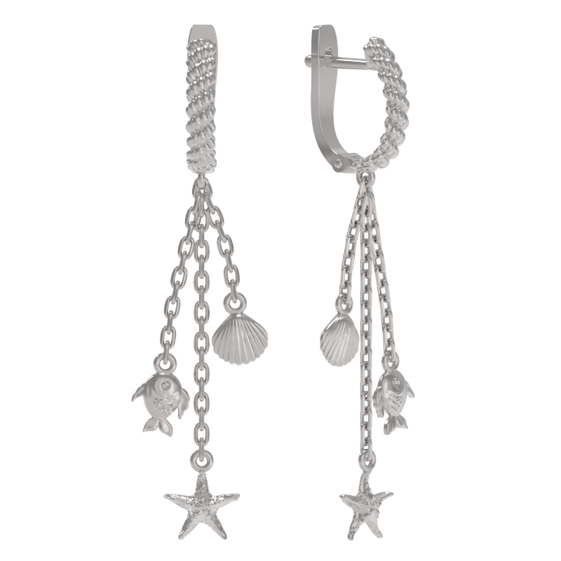 Серьги из серебра фото, цены